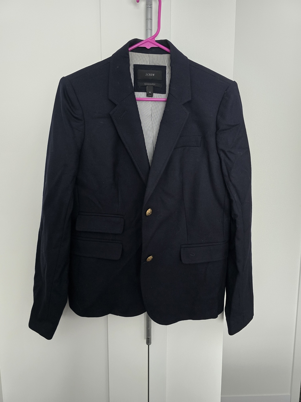 J. Crew Navy Blazer with Gold Buttons